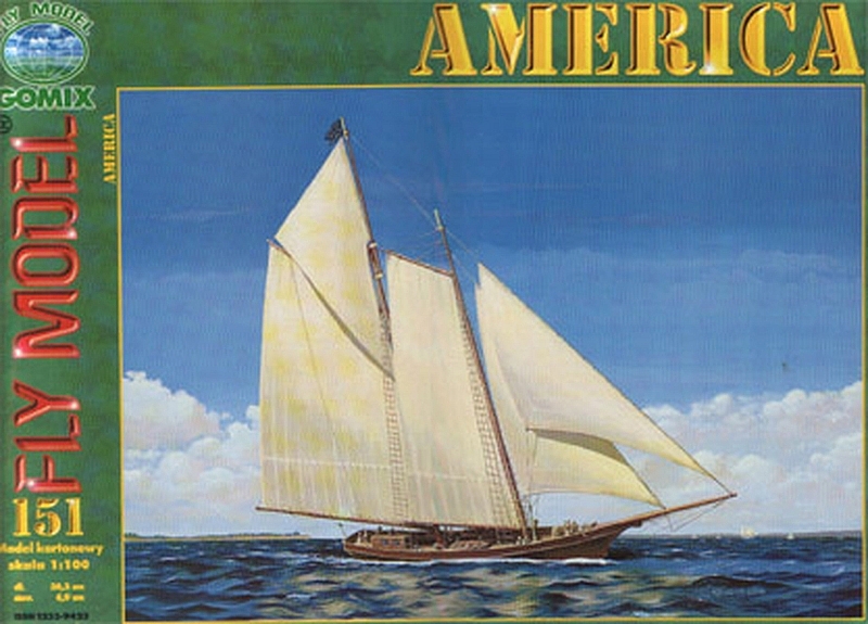 Plan Schooner America 1851 - FLYM